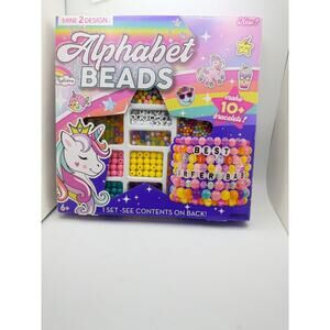 Design Alphabet Beads Kit - Make 10+ Bracelets Includes 84 Alphabet Beads 350 De